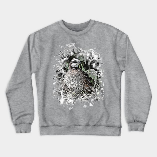 Northern Bobwhite Crewneck Sweatshirt by Ripples of Time